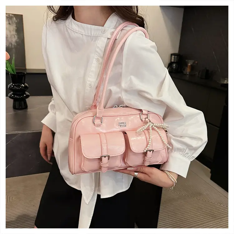 Yellow Leather Shoulder Bag for Women 2025 Summer — feature 18