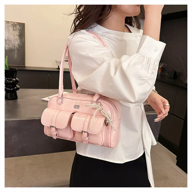 Yellow Leather Shoulder Bag for Women 2025 Summer — feature 20