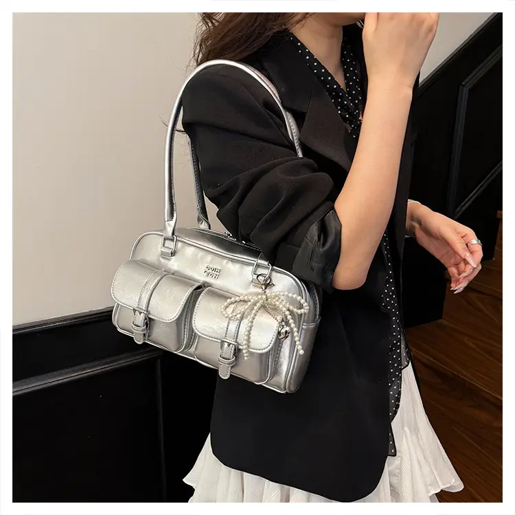 Yellow Leather Shoulder Bag for Women 2025 Summer — feature 24