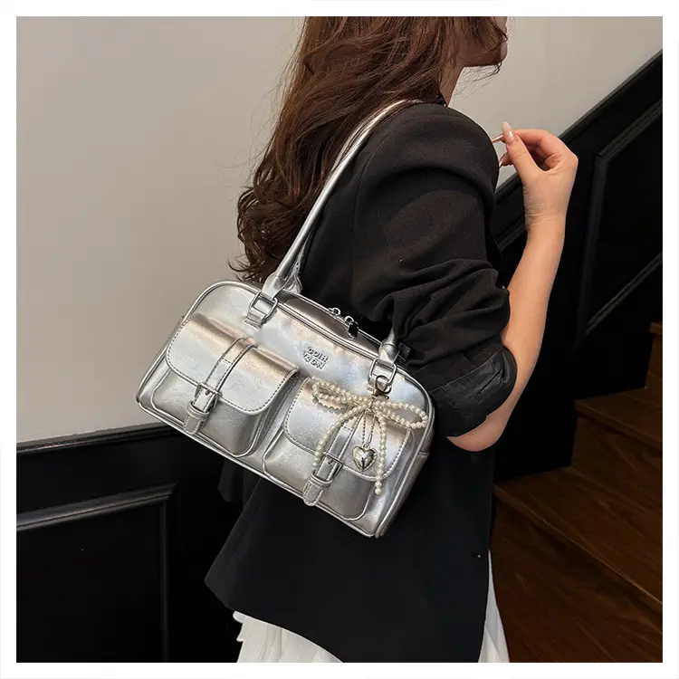 Yellow Leather Shoulder Bag for Women 2025 Summer — feature 25