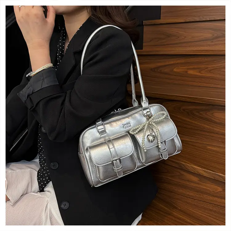 Yellow Leather Shoulder Bag for Women 2025 Summer — feature 26