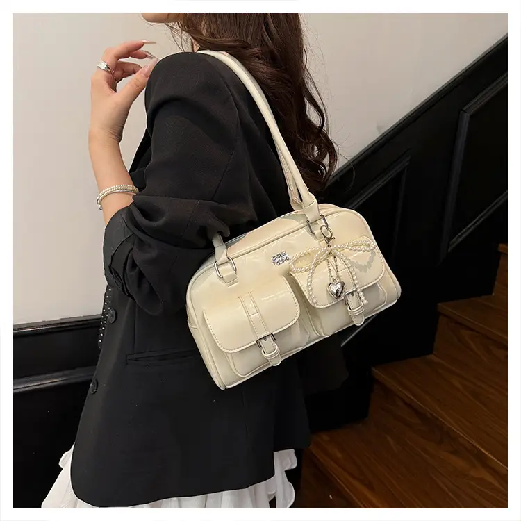 Yellow Leather Shoulder Bag for Women 2025 Summer — feature 27