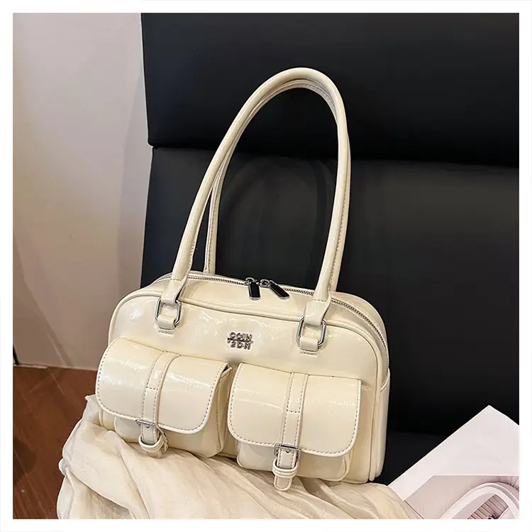 Yellow Leather Shoulder Bag for Women 2025 Summer — feature 33