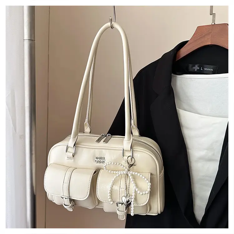 Yellow Leather Shoulder Bag for Women 2025 Summer — feature 35