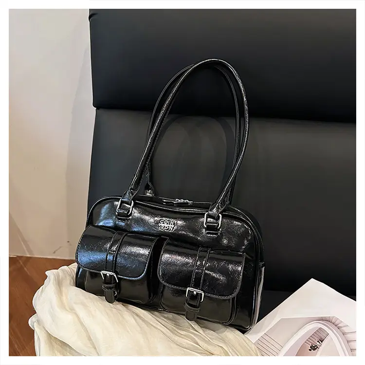 Yellow Leather Shoulder Bag for Women 2025 Summer — feature 39