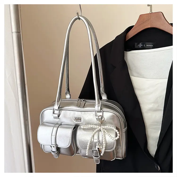 Yellow Leather Shoulder Bag for Women 2025 Summer — feature 47
