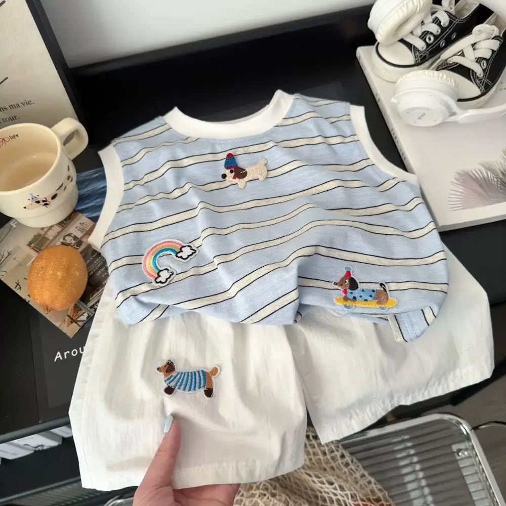 Boys Sleeveless Vest & Shorts Set Summer 2025 - Image 5