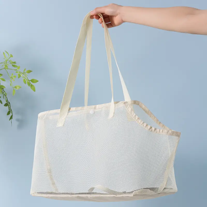 Foldable Pet Bag for Dogs & Cats, Breathable Mesh Shoulder Crossbody