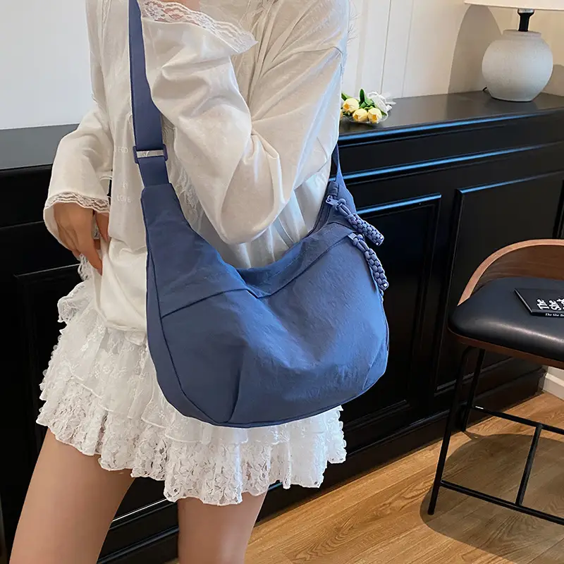 Orange Nylon Shoulder Bag for Women 2025 - Image 7
