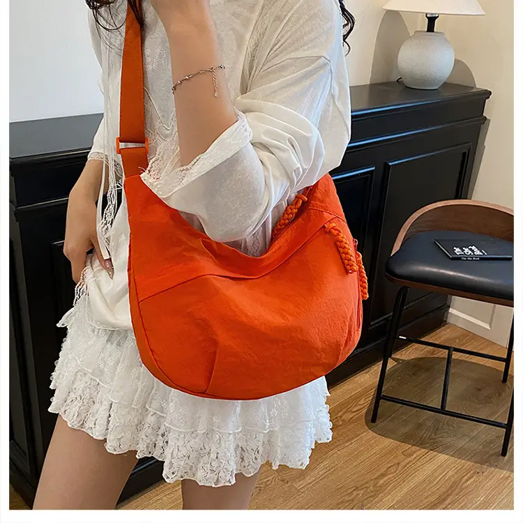 Orange Nylon Shoulder Bag for Women 2025 — feature 14