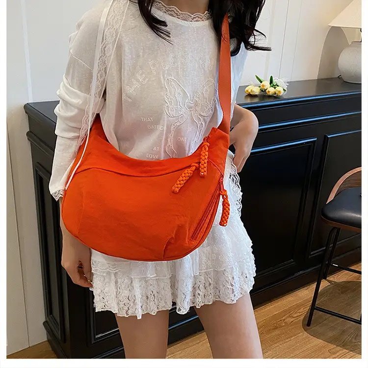 Orange Nylon Shoulder Bag for Women 2025 — feature 16