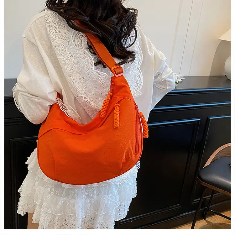 Orange Nylon Shoulder Bag for Women 2025 — feature 17