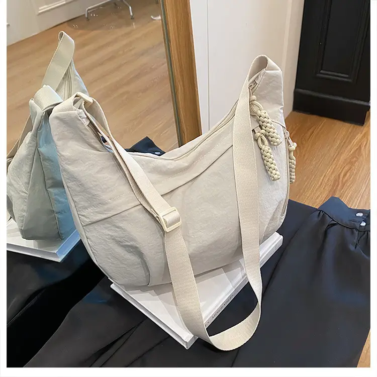 Orange Nylon Shoulder Bag for Women 2025 - Image 2