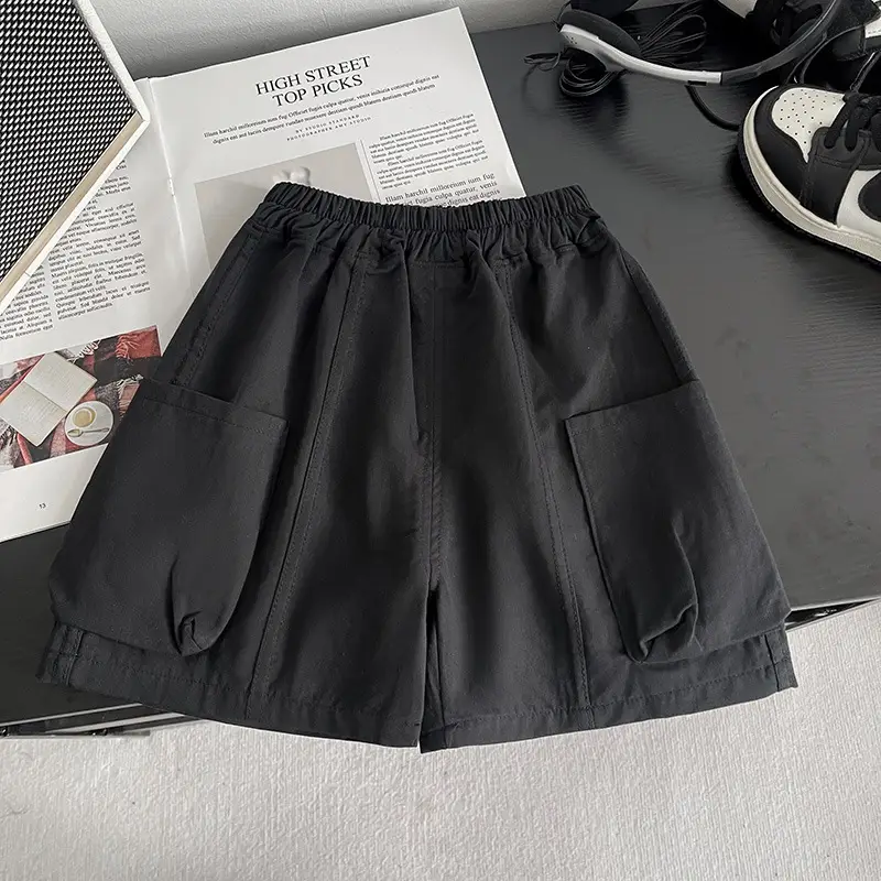 Boys Printed T-Shirt Shorts Two-Piece Set Summer