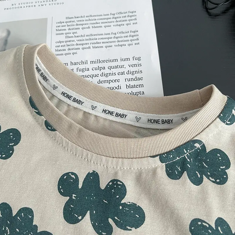 Boys Printed T-Shirt Shorts Two-Piece Set Summer — feature 7