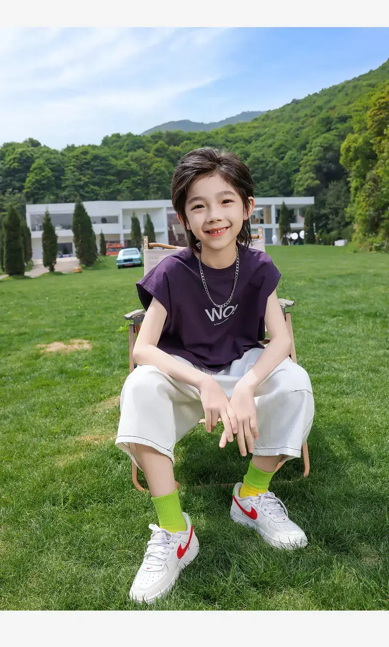 Panda Yuanyuan 2025 Cotton Vests for Boys Summer — feature 23