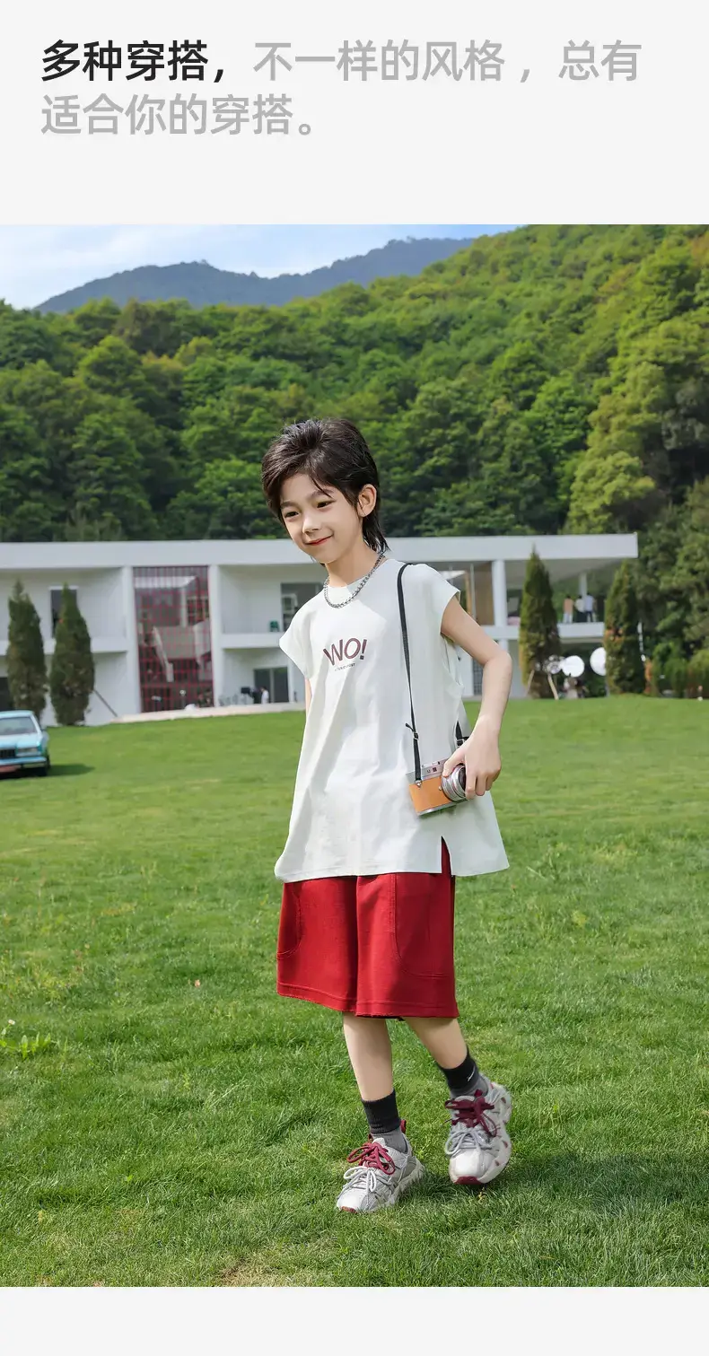 Panda Yuanyuan 2025 Cotton Vests for Boys Summer — feature 32