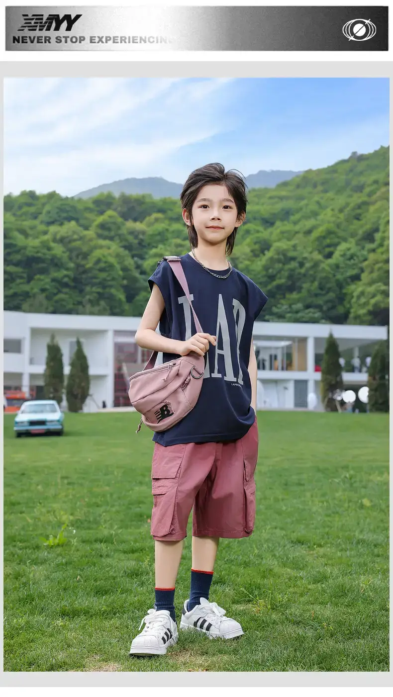 Panda Yuanyuan 2025 Cotton Vests for Boys Summer — feature 34