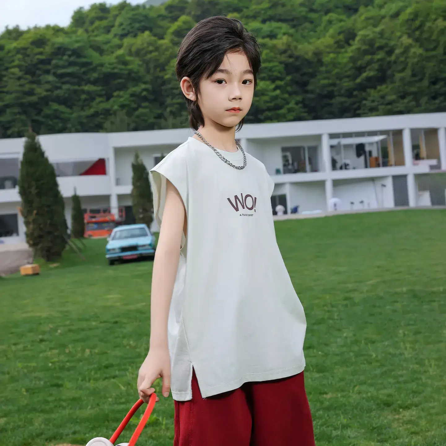 Panda Yuanyuan 2025 Cotton Vests for Boys Summer - Image 2
