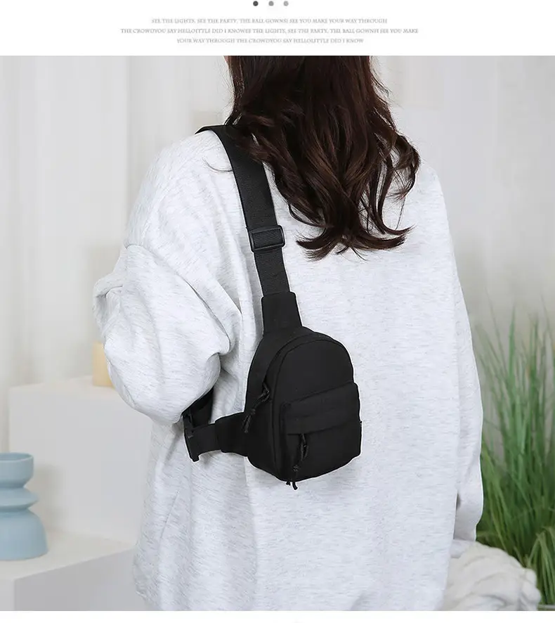 Women's Trendy Mobile Phone Chest Bag Lightweight Nylon — feature 10