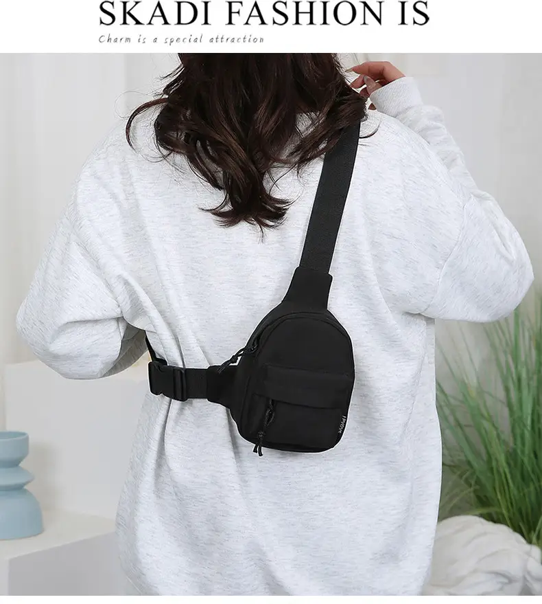 Women's Trendy Mobile Phone Chest Bag Lightweight Nylon — feature 12