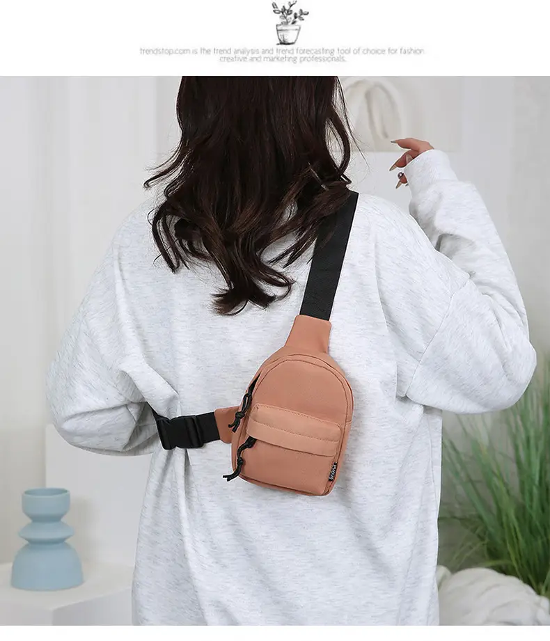 Women's Trendy Mobile Phone Chest Bag Lightweight Nylon — feature 16