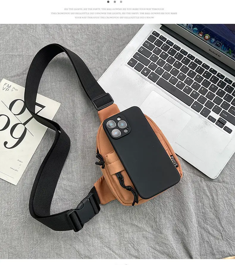 Women's Trendy Mobile Phone Chest Bag Lightweight Nylon — feature 33