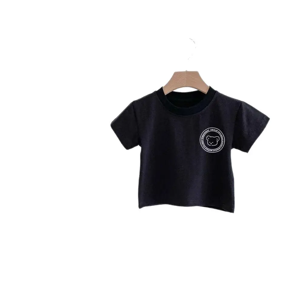 Pure Cotton Kids T-Shirt Grey Printed Half Sleeve