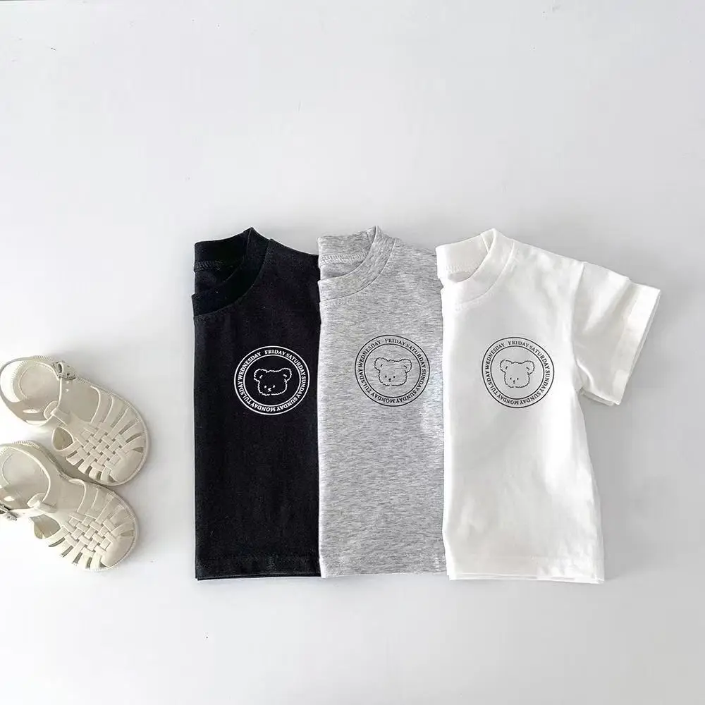 Pure Cotton Kids T-Shirt Grey Printed Half Sleeve — feature 2