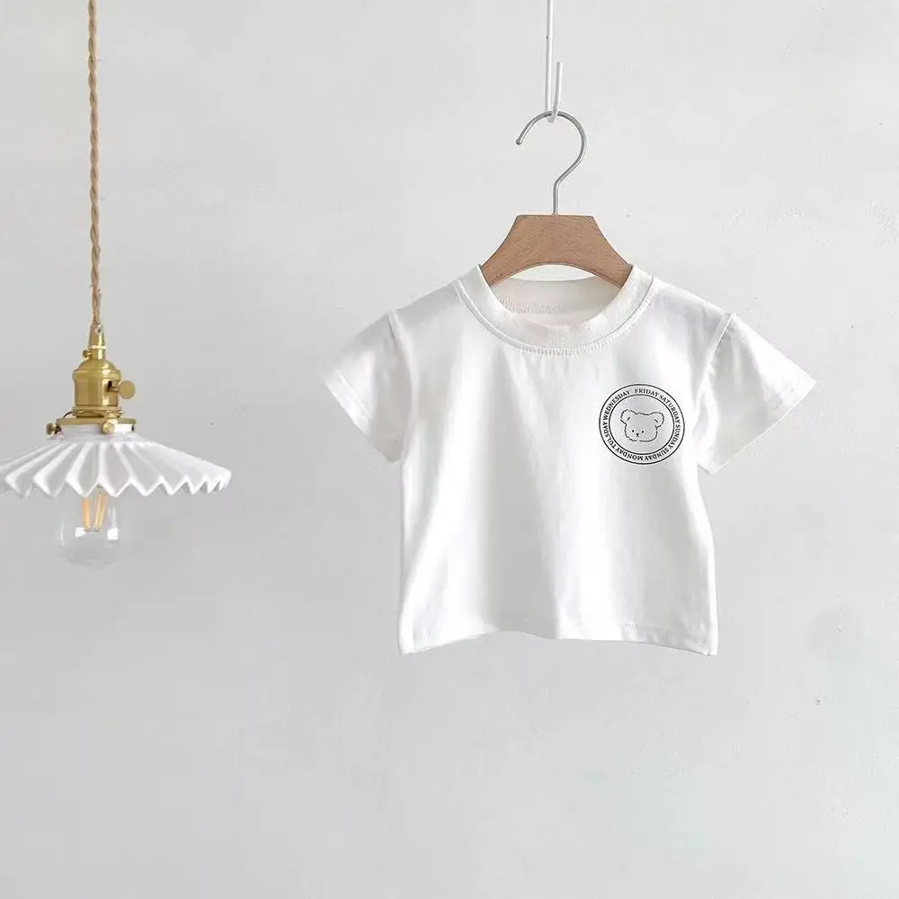 Pure Cotton Kids T-Shirt Grey Printed Half Sleeve — feature 3