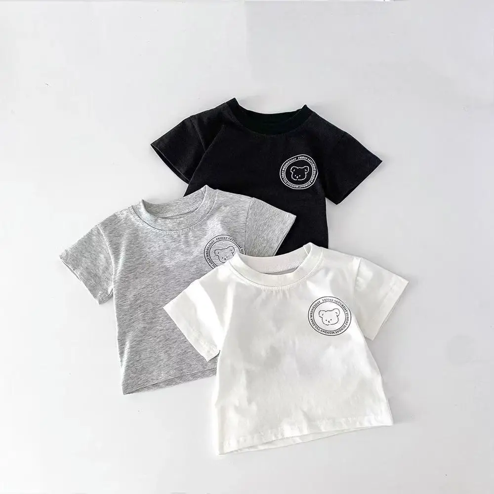 Pure Cotton Kids T-Shirt Grey Printed Half Sleeve — feature 5
