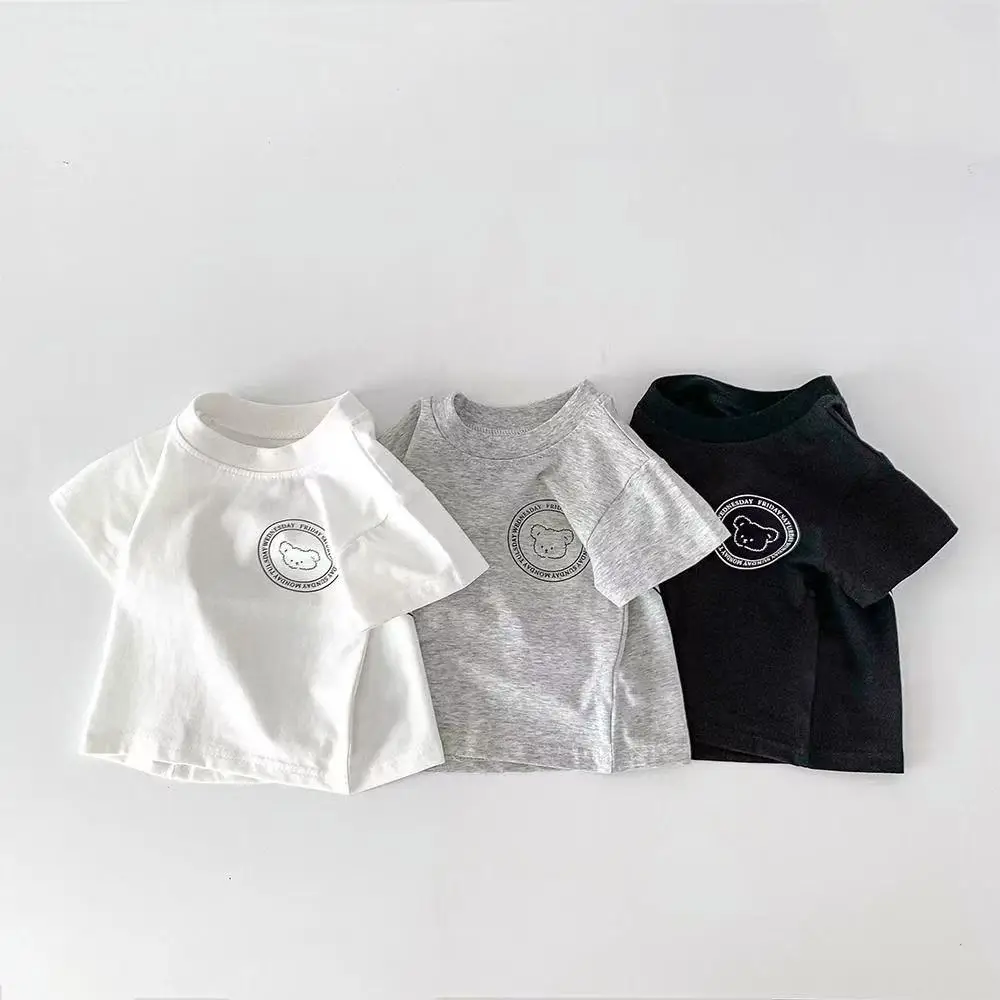 Pure Cotton Kids T-Shirt Grey Printed Half Sleeve — feature 7