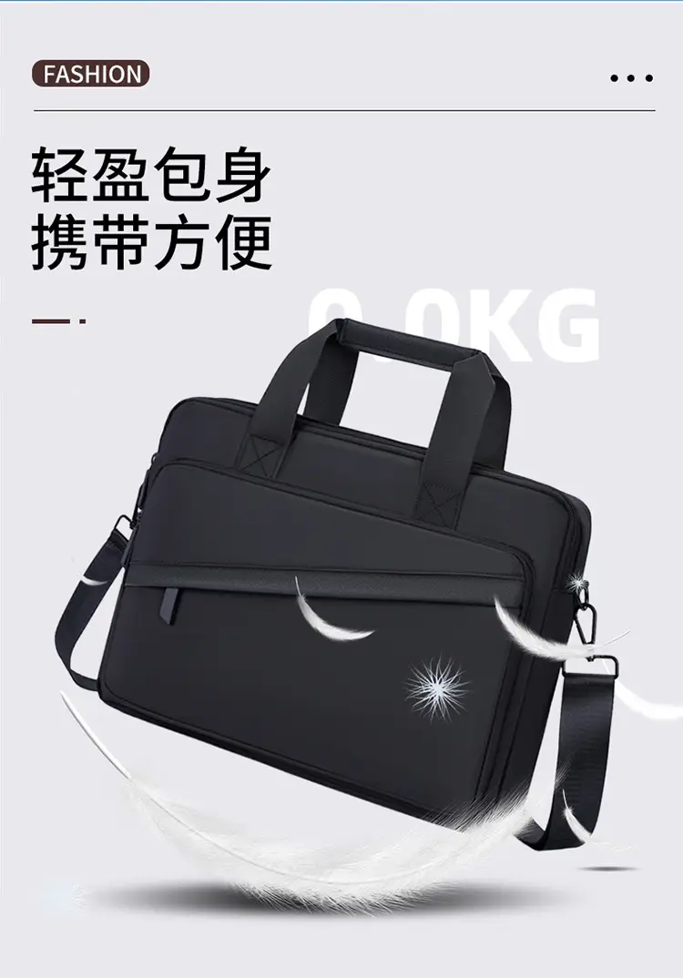 Business Laptop Bag Black 2025 Large Capacity Shoulder Crossbody — feature 12
