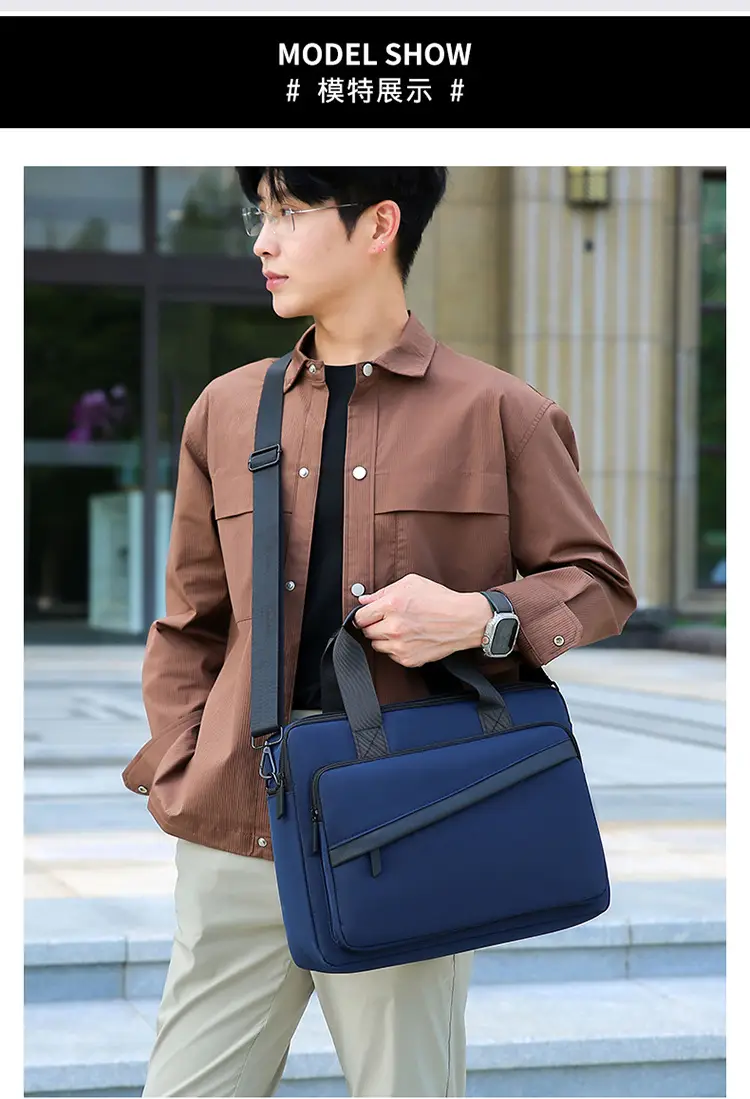 Business Laptop Bag Black 2025 Large Capacity Shoulder Crossbody — feature 13