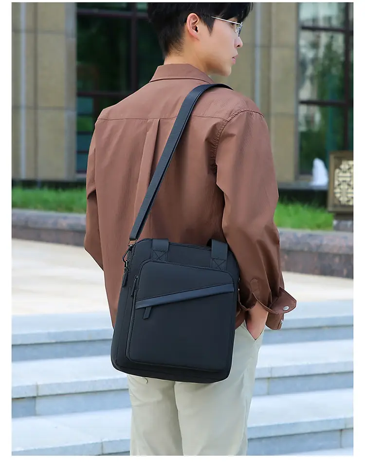 Business Laptop Bag Black 2025 Large Capacity Shoulder Crossbody — feature 20