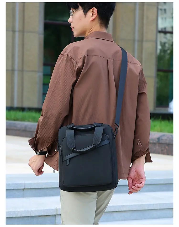Business Laptop Bag Black 2025 Large Capacity Shoulder Crossbody — feature 21