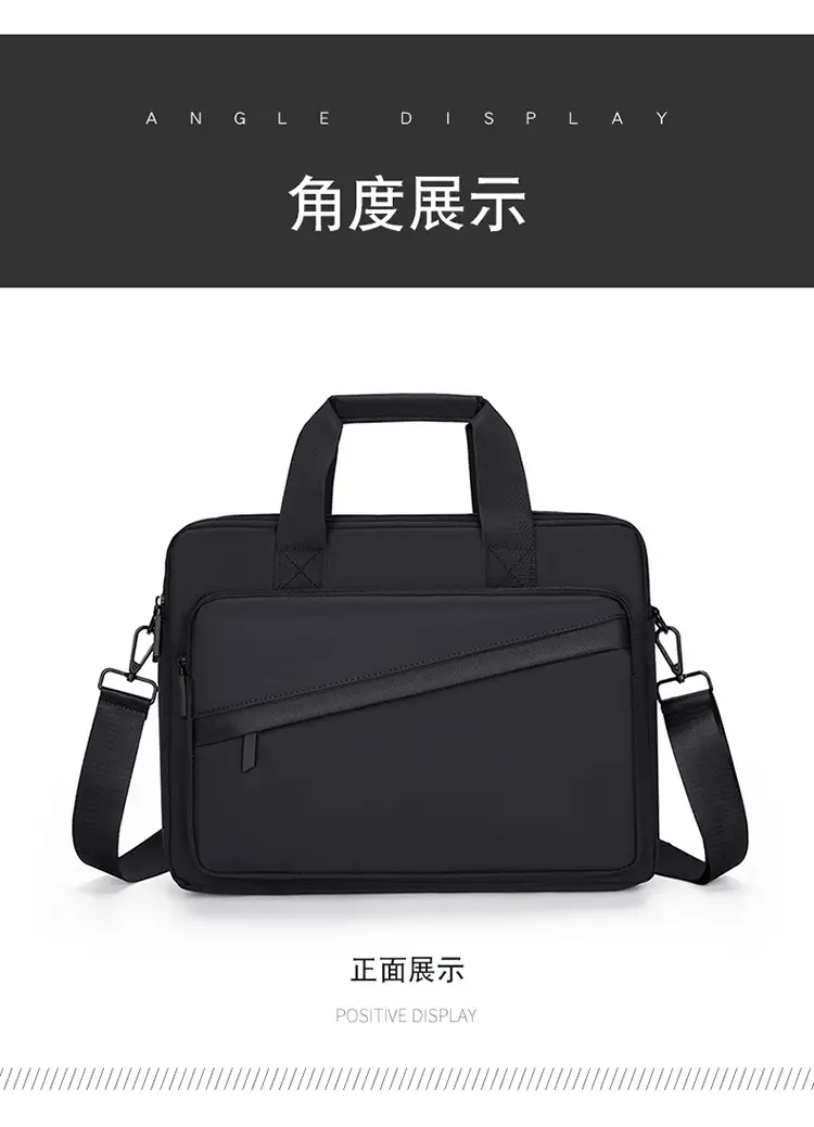 Business Laptop Bag Black 2025 Large Capacity Shoulder Crossbody — feature 22