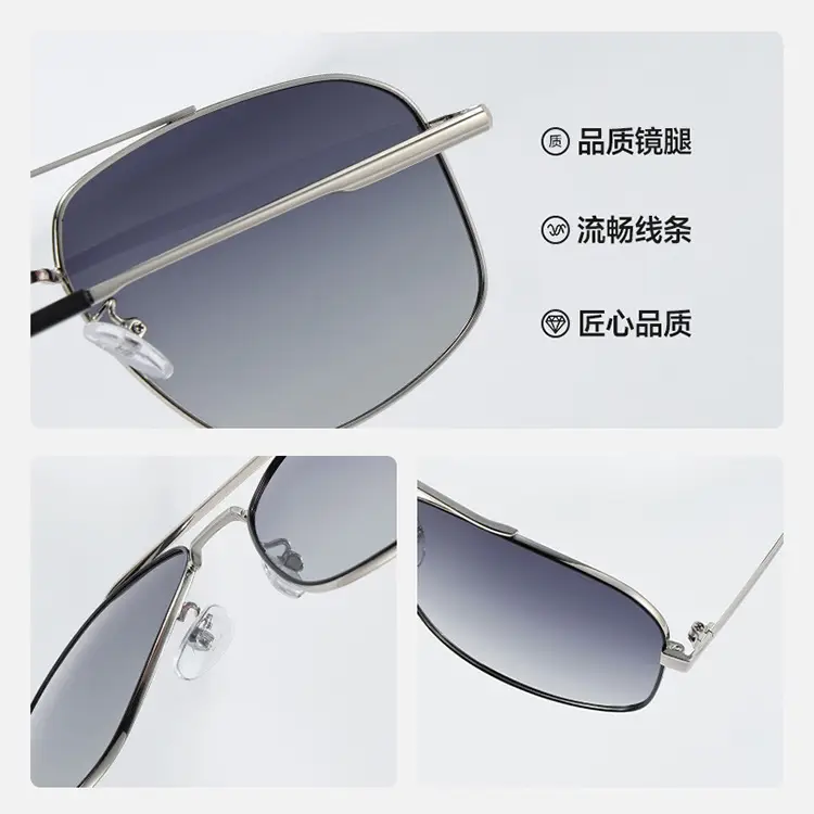 Men's Anti-UV Polarized Sunglasses Oversized Frame - Image 14