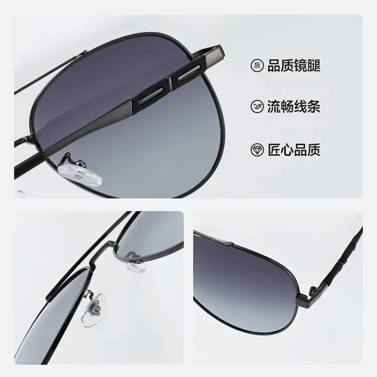 Men Polarized Sunglasses Anti-Glare Driving Double Beam - Image 14