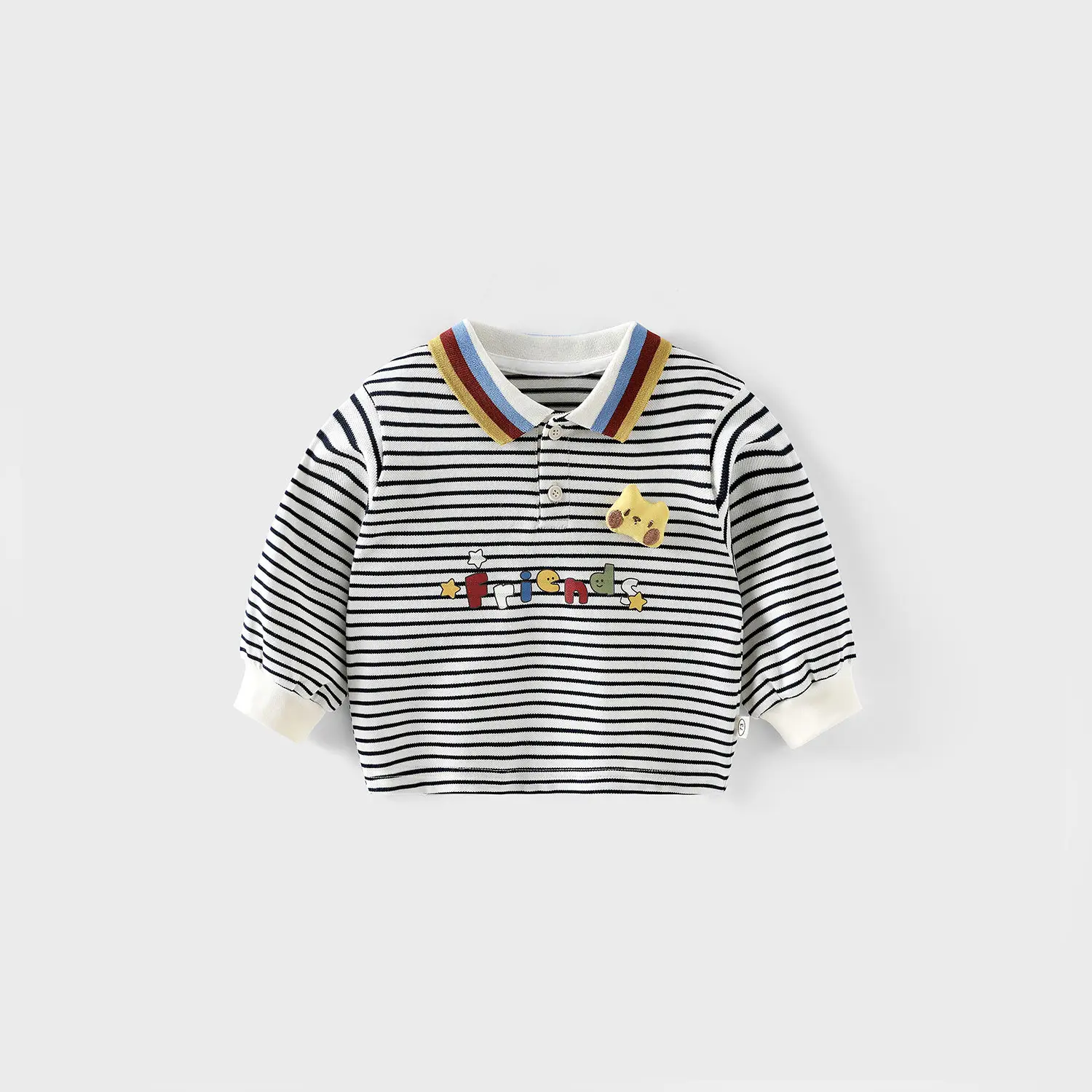 Blue Striped Baby Shorts with Star Details - Image 3