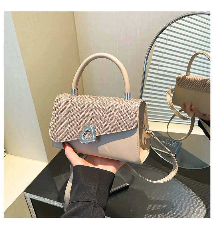 New Style Women's Beige Shoulder Bag with Crossbody Strap — feature 26