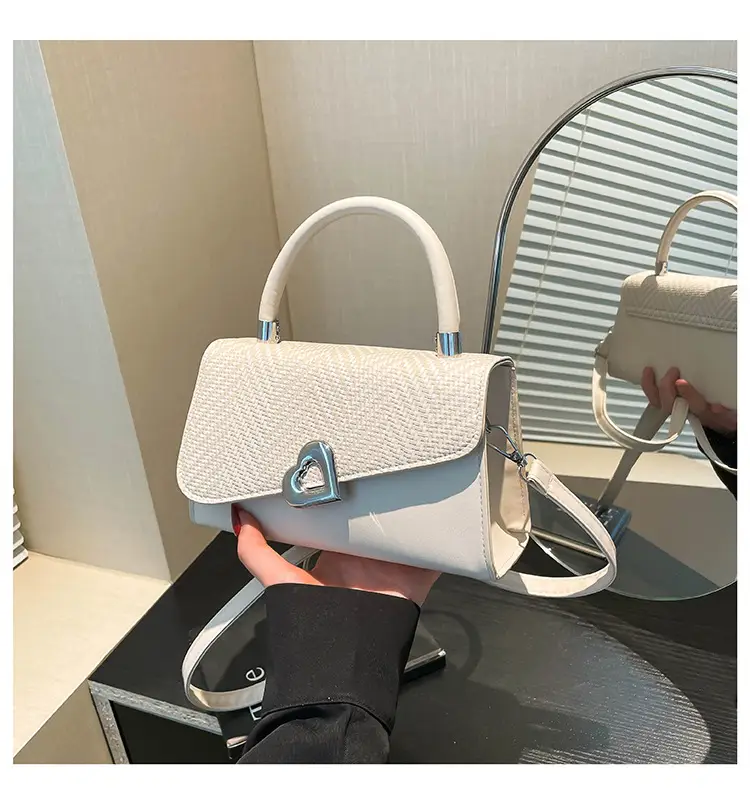 New Style Women's Beige Shoulder Bag with Crossbody Strap — feature 28