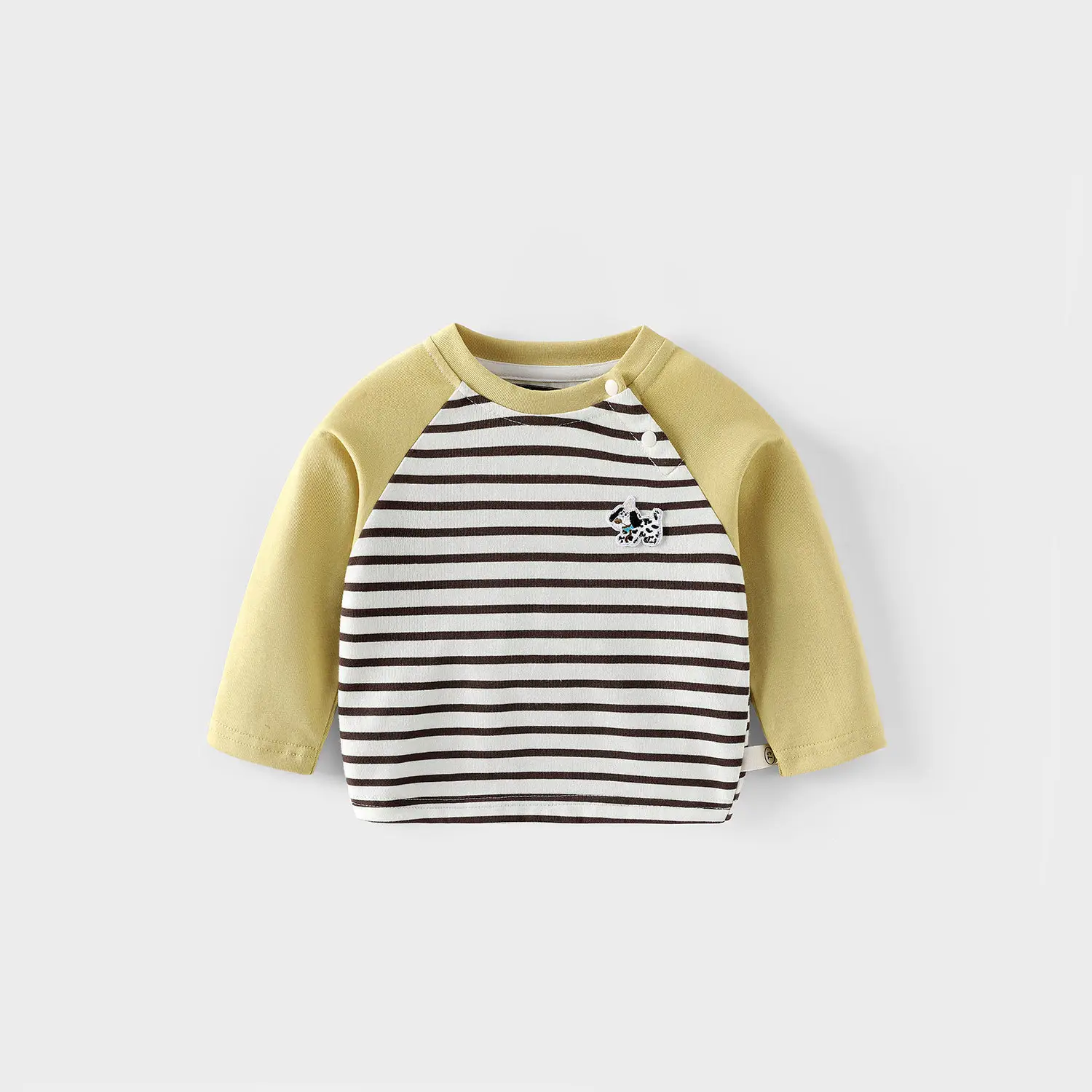 Kids Korean Style Striped T-Shirt Small Left Right