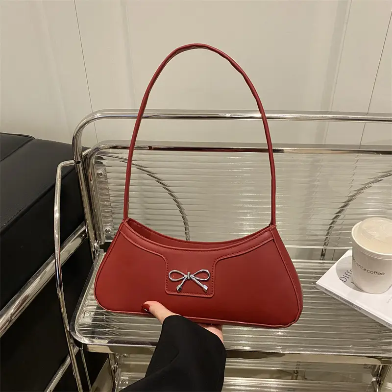 Red Bow Shoulder Bag for Women Commute Shopping — feature 13