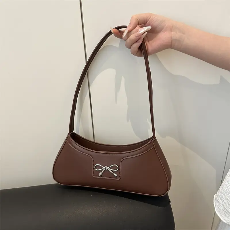 Red Bow Shoulder Bag for Women Commute Shopping - Image 4