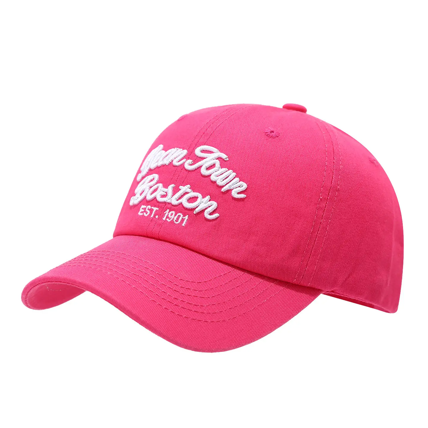 Vintage Boston Embroidered Baseball Cap Navy