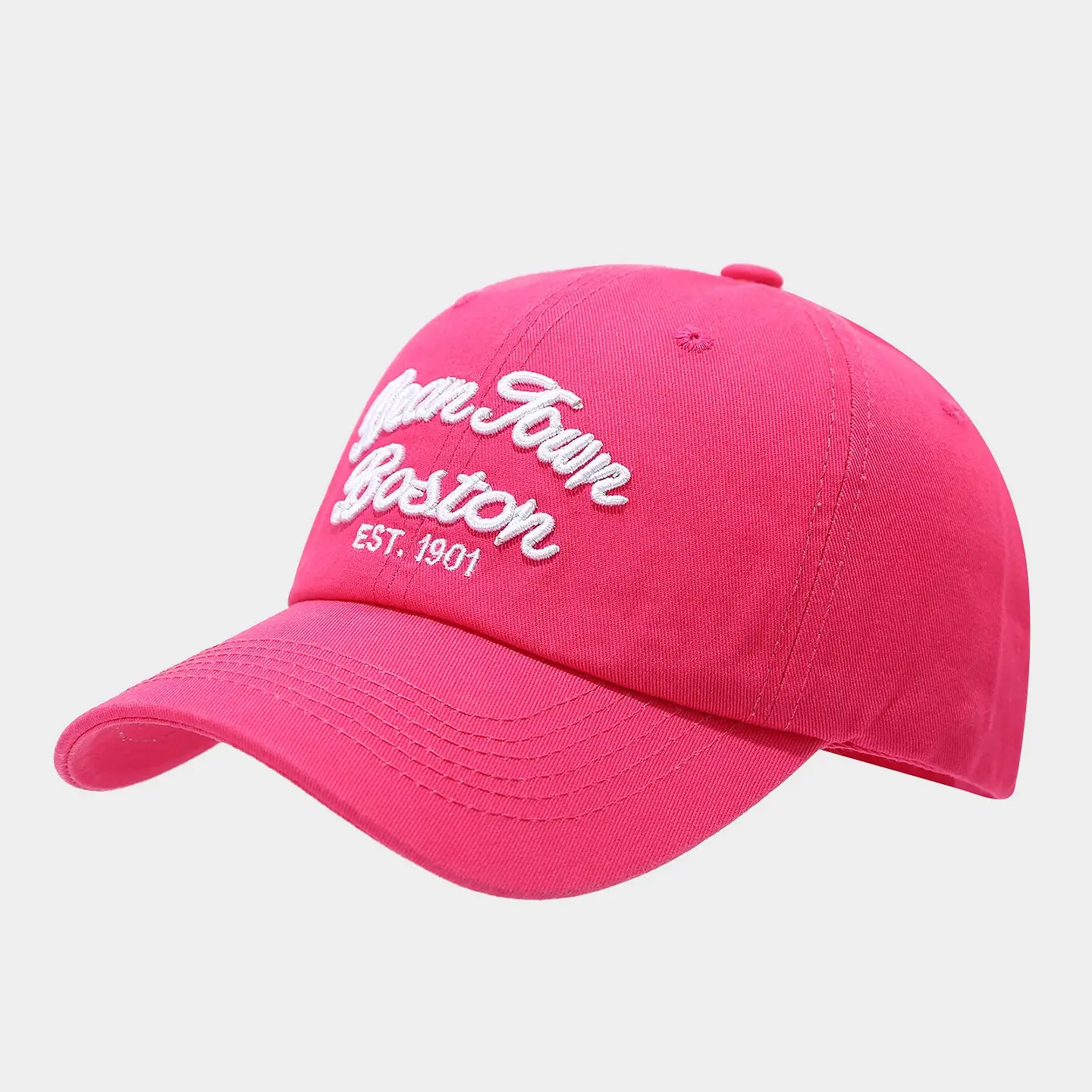 Vintage Boston Embroidered Baseball Cap Navy — feature 4