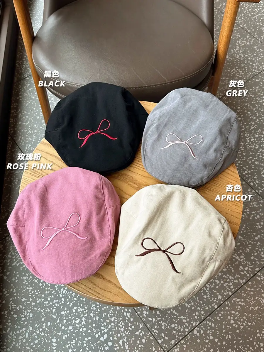 Women Bow Forward Hat Sweet Spring Summer Light Thin Smiling Duck Cap — feature 5