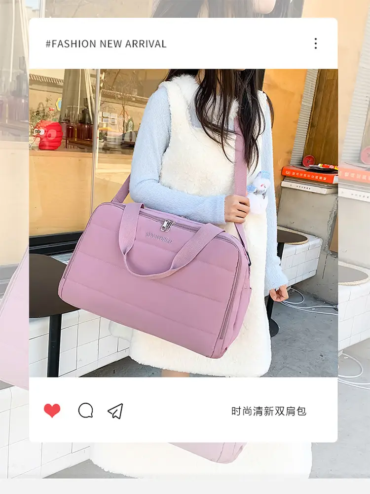 Blue Waterproof Shoulder Crossbody Bag for Travel & Business — feature 1