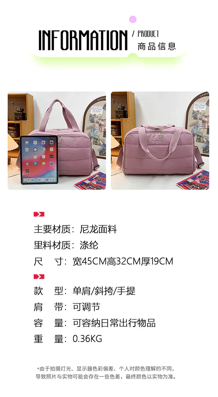 Blue Waterproof Shoulder Crossbody Bag for Travel & Business — feature 3
